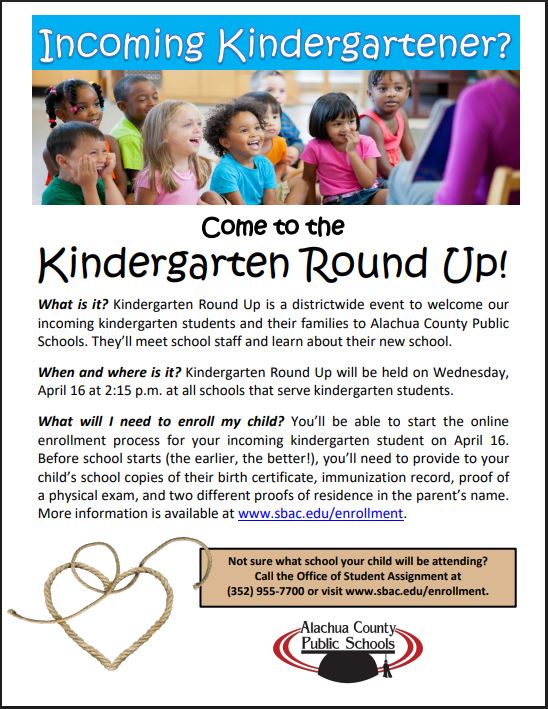 Kindergarten Roundup Flyer